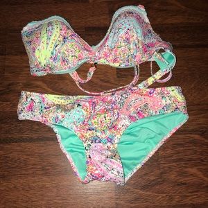 Brand new without tags multi colored bikini